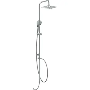 Душевая система Cersanit 63477 верхний и ручной душ, стойка, шланг, хром
