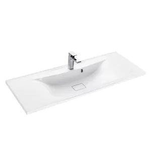 Раковина Aquaton М 1200 1A70483KPR010 1200x450x170 мм, перелив, отверстие под смеситель