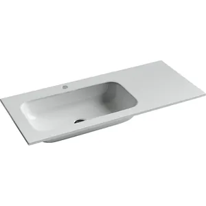 Раковина накладная Ceramicanova 1010х457х137 чаша слева, белый CN7014