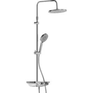 Душевая система DAMIXA с термост. смесителем-полкой, верхний/ручной душ, хром 947760000