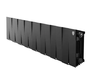 Радиатор биметаллический, 16 секций ROYAL THERMO 200 Noir Sable бок.подкл, черный графит