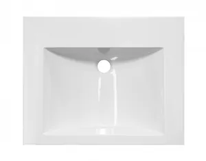 Раковина встраиваемая Estet 60 600х480х135 литьевой мрамор, без перелива, белая ФР-00000790