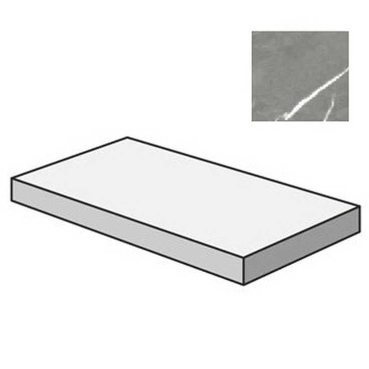 Atlas Concorde Russia Forte Dei Marmi 620070002457 Elegant Grey Scal Ang SX Cerato Rett 33x120 полуматовая