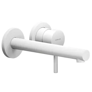 Смеситель NOBILI для раковины, встраиваемый, внешняя часть, излив 200мм, белый мат LV00499/1WM