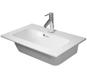 Умывальник DURAVIT 630х400 антигряз.покр., отверстие под смеситель, перелив 23426300001