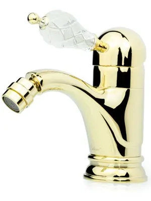 Смеситель Boheme 286-CRST для биде, на 1 отверстие, однозахватный, золото