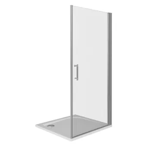 Дверь душевая GOOD DOOR BAS DR-80-C-WE (80х185) распашная дверь, белый электрофарез, без магнитного профиля