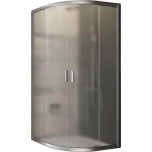 Душевой уголок RAVAK BLCP4-90 (895х895х1900) раздвижные двери, стекло, сатин+Grape AntiCalc