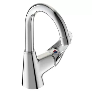 Смеситель для раковины VIDIMA однозахватный, поворотный излив 124мм, цвет: хром BA364AA