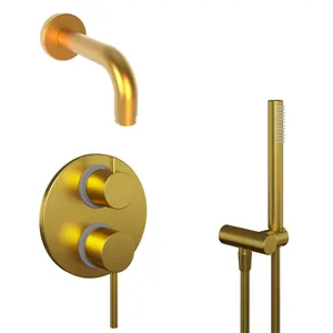 Душевая система Paini для ванны/душа,однозах.,с руч. душем,золото браш. 78PJSET26911BATH