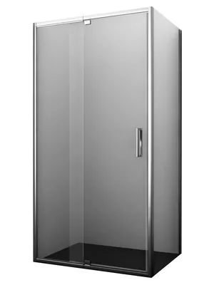 Душевой уголок WasserKRAFT 1250-1350х1000х2000 стекло прозрачное/профиль хром 48P34