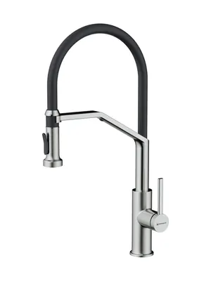 Смеситель для мойки Omoikiri 2 Plus-SB-BN-BL нерж. сталь, кран для питьевой воды 4994494