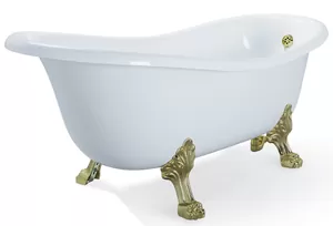 Ванна MIGLIORE 170x81 на лапах "LEONE" LUX, слив-перелив бронза 23101