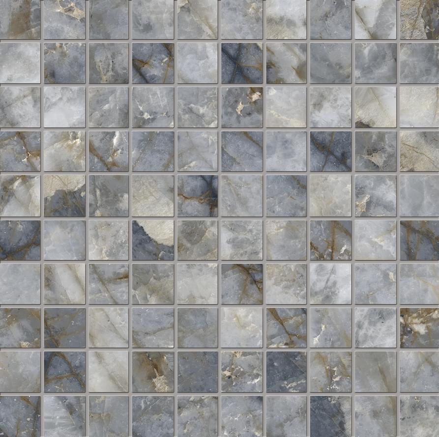 мозаика Tele Di Marmo Revolution Mosaico 3x3 Blu Ande Naturale 30x30