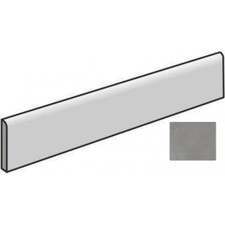 Atlas Concorde Russia Rinascente Resin 610130007550 Smoke Battiscopa 7,2x60 матовая