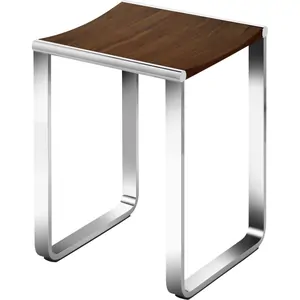 Табурет Keuco для ванной комнаты,не для душевой зоны,хром/шпон грецкого ореха11682010068