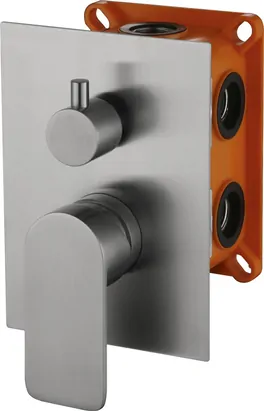 Смеситель для душа BelBagno NOV-SDMC-IN встраиваемый, однозахватный, с переключателем, сатин