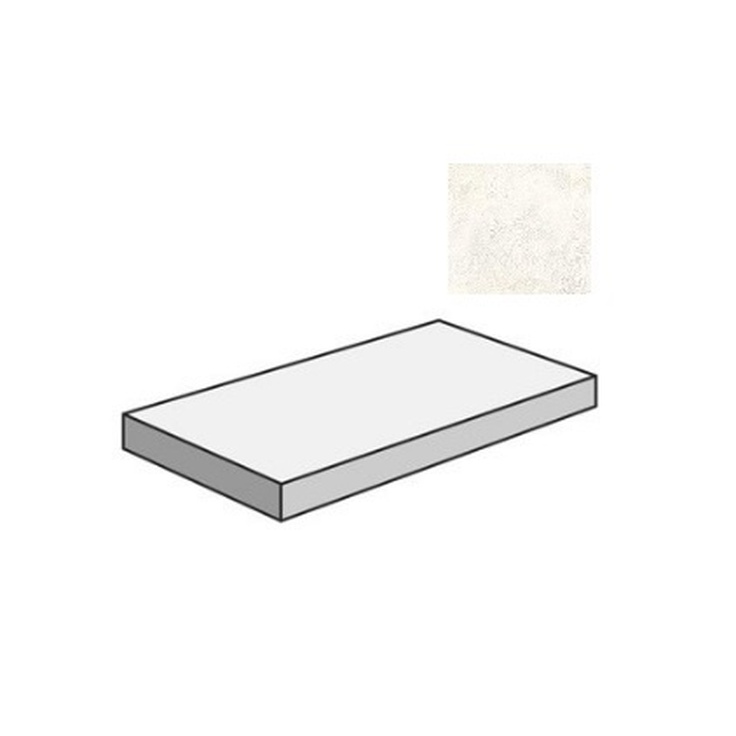 Sant Agostino Via Appia CSAGDCCW12 Gradone Angolare Dx Cross Cut White 33x120 матовая