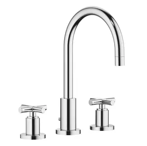 Смеситель для раковины Dornbracht 20713892-00 на 3 отверстия, с донным клапаном, хром