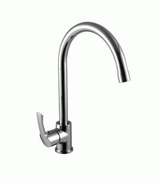 Смеситель для кухни Lemark LM1105C однозахватный, с высоким поворотным изливом, хром