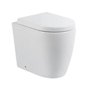 Унитаз приставной BelBagno (355х520х420) безободковый, горизонтальный выпуск, белый BB105CBR