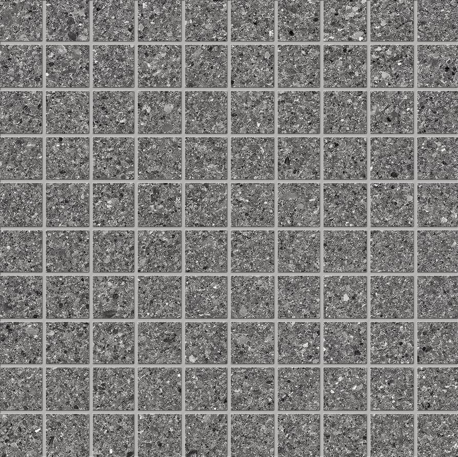 мозаика Grain Stone Mosaico 3x3 Fine Grain Dark Naturale 30x30
