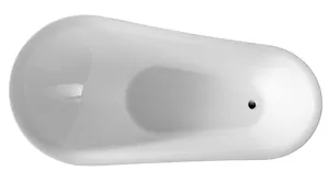 Ванна акриловая Abber (1800х890) отдельностоящая, слив-перелив, белая AB9288