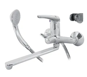 Смеситель для ванны VARION Armaturen next 9024 63 3 однозахватный, поворотный излив 330мм