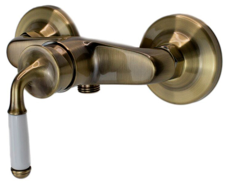 Смеситель для душа ESKO PG 80 настенный, однозахватный, без излива, цвет: бронза сатин