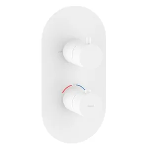 Смеситель Ravak X070249 для ванны/душа встраиваемый, термостат, внешняя часть, белый вельвет