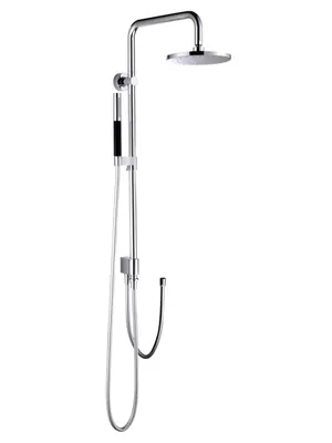 Душевая колонна Jacob Delafon с круглым верхним душем, лейка Shift, 2 шланга E11715-CP хром