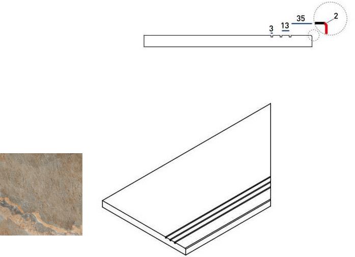 Magnetique X2 Dark Bordo Grip Dx 60X30 матовая