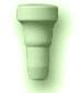 Electa Angoli Esterno Toro Verde Craquele 2.5x5.6
