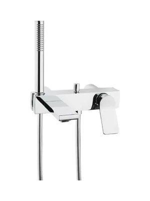 Смеситель Vitra для ванны/душа настенный, однозахватный, ручной душ, хром A42334