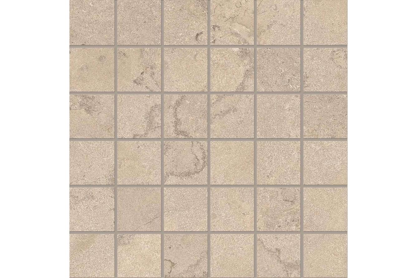 фон Portland Stone Mosaico 5X5 Cross Cut Sand Naturale 30x30