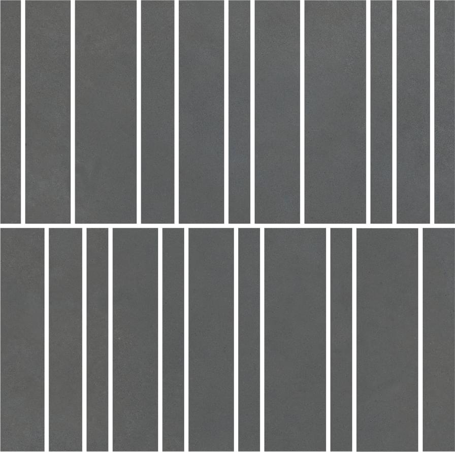 мозаика Nuances Nero Mosaico Listelli Strideup 30x30