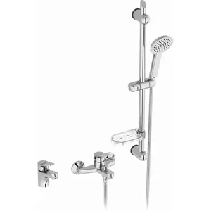 Набор смесителей Jacob Delafon 3 в 1 (смеситель для ванны, раковины, душ.гарнитур) E78121-CP