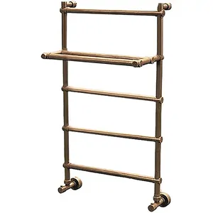 Полотенцесушитель водяной Margaroli Sole 442-5 (1160х535) бронза, с полкой, 4424705OBP