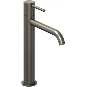 Смеситель для умывальника RAVAK X070391 однозахватный, излив 167 мм, графит