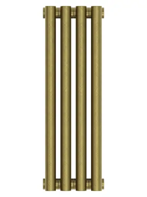 СУНЕРЖА Дизайн радиатор 500х180 (4 секц) состар.бронза, универ. подк., 1/2", 05-0301-5004
