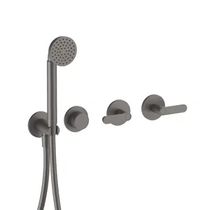 Смеситель для ванны/душа Fantini 53P5R117B встраиваемый, на 4 отверстия, Matt Gun Metal