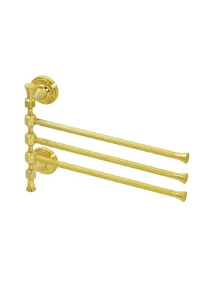 Migliore Полотенцедержатель тройной поворотный (32x24) золото 27678