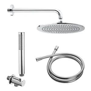 Душевой набор GIULINI верхний и ручной душ, кронштейн, шланг, хром FKD0530X