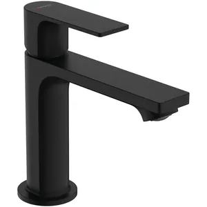 Смеситель для раковины Hansgrohe E 72557670 однозахват., дон. клапан, излив 109мм, мат.черный
