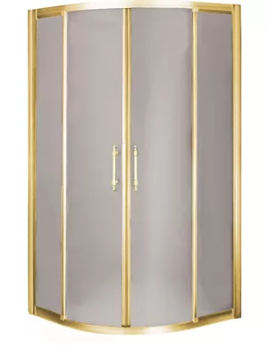 Душевой уголок Migliore (900х900х1850) стекло матовое, золото 22657