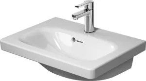 Умывальник DURAVIT 550х400х170 антигряз.покр., отв. под смеситель, перелив 23375500001