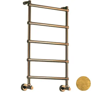 Полотенцесушитель водяной Margaroli Sole 442-5 (900х435) бронза, 4423705OB