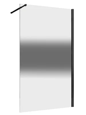 Душевая перегородка ABBER AG69103BS (1000х2000) стекло 6мм тонированное/черный