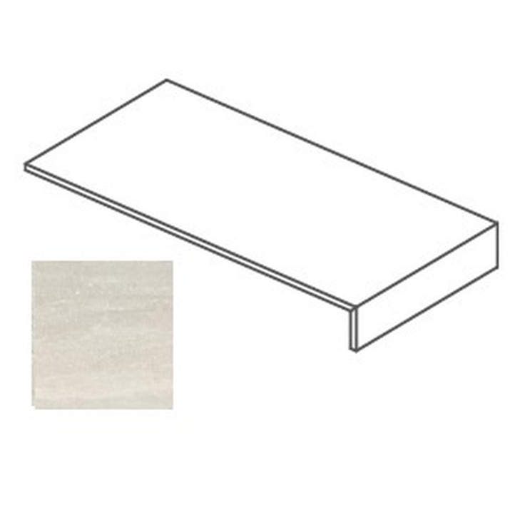 Impronta italgraniti Dorset DR01LBA2B6 Bianco Vein Cut Elemento a L 20mm 60x120 матовая