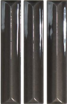 декор Nouvelle Vague Charcoal Gloss 3x16